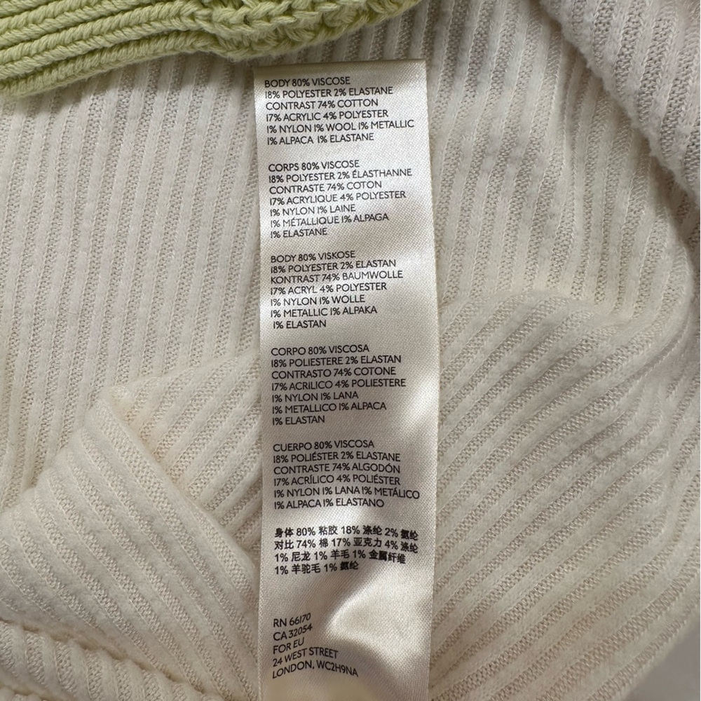 Free People Cream Ribbed Mock-Neck Sweater - Picture 5 of 13